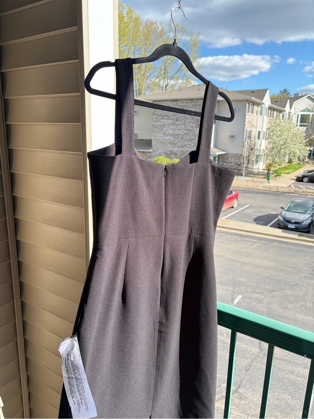 🆕🖤Dress The Population Black Bodycon Midi Dress XL Cocktail Evening Elegant - Picture 7 of 16